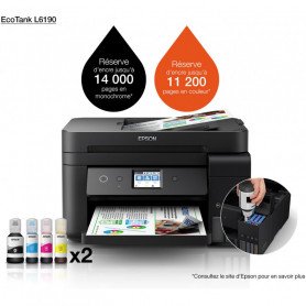 Imprimante Epson EcoTank ITS L6190 à réservoirs rechargeables (C11CG19403)