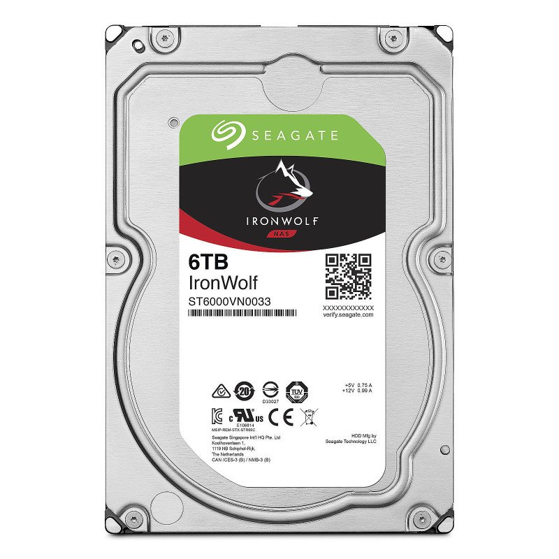 Disque dur NAS Seagate IronWolf 6 To SATA 7200 TR/MIN - ST6000VN001 Disque dur NAS Seagate IronWolf 6 To SATA 7200 TR/MIN - ST6000VN001