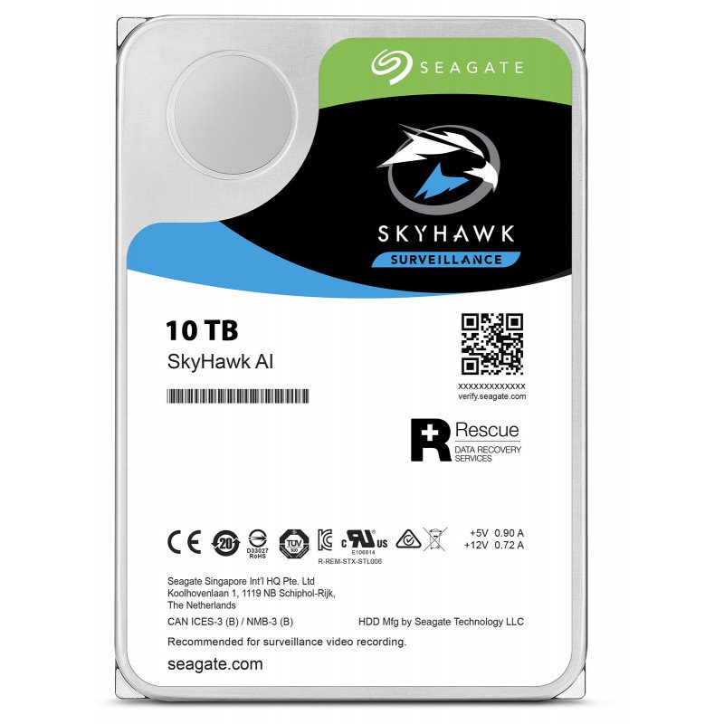 Disque dur surveillance Seagate Skyhawk 10To SATA ST10000VE0008