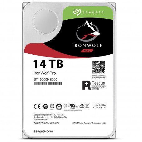 Disque dur NAS PRO Seagate IronWolf 14 To SATA 7200 TR/MIN - ST14000NE0008