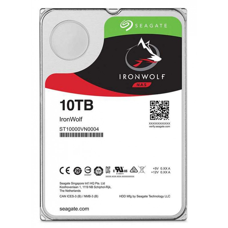 Disque dur NAS Seagate IronWolf 10 To SATA 7200 TR/MIN - ST10000VN0008 Disque dur NAS Seagate IronWolf 10 To SATA 7200 TR/MIN - ST10000VN0008