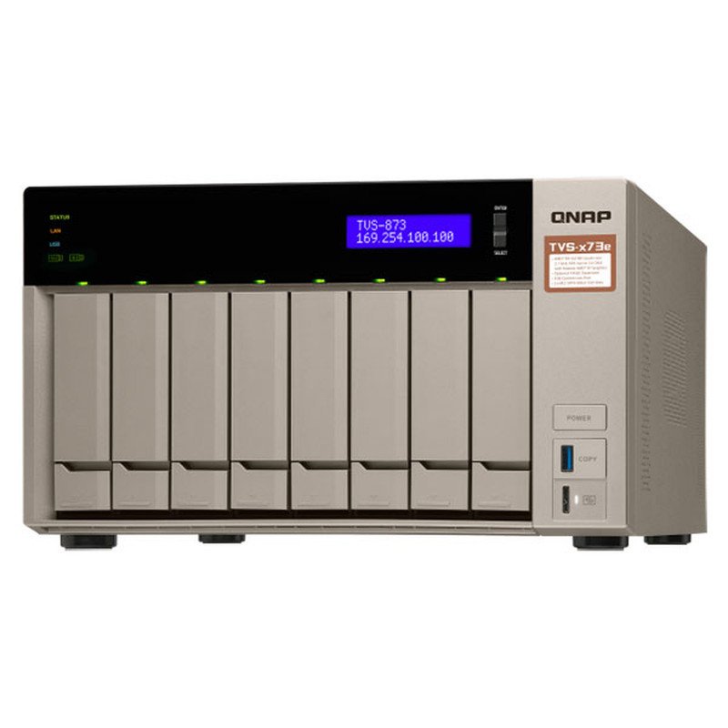 QNAP TVS-873e - Serveur NAS - 8 Baies (TVS-873e-4G) QNAP TVS-873e - Serveur NAS - 8 Baies (TVS-873e-4G)