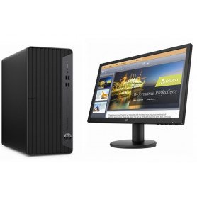 Ordinateur HP ProDesk 400 G7 MT + Ecran HP P22v 21.5 (55Y24ES)