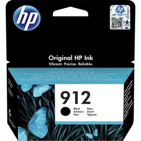 HP 912 Cartouche d'Encre Cyan Authentique (3YL77AE) pour HP OfficeJet Pro  8010 series / 8020 series