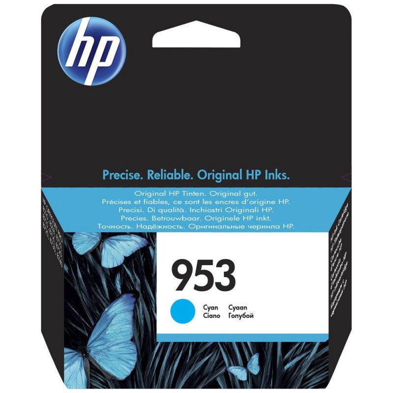 Cartouche d'encre HP N° 953 Cyan Original (F6U12AE) Cartouche d'encre HP N° 953 Cyan Original (F6U12AE)