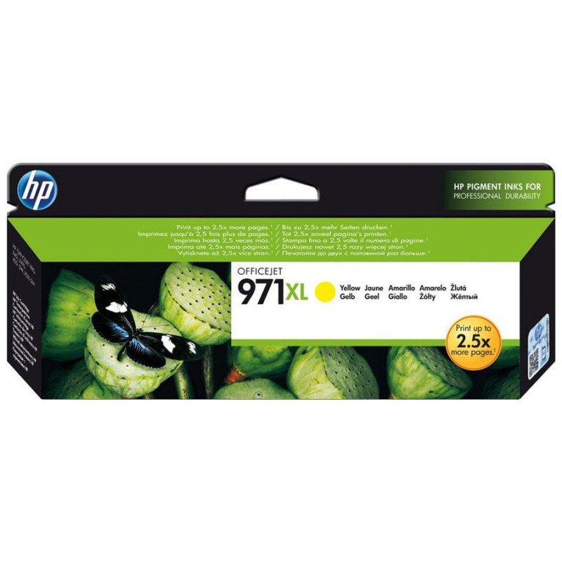 Cartouche d'encre HP N° 971 XL Yellow Original (CN628AE) Cartouche d'encre HP N° 971 XL Yellow Original (CN628AE)