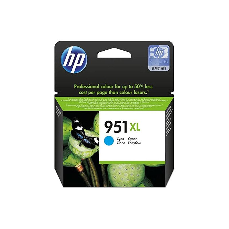 Cartouche d'encre HP N° 951 XL Cyan Original (CN046AE)