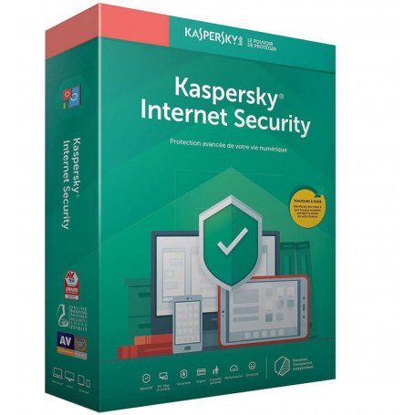 Logiciel Kaspersky Internet Security 2021 10 Postes / 1 An (KL19398BKFS-20MAG)