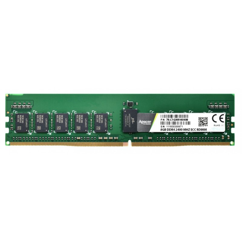 APACER DDR4 8GB 2400 MHZ ECC RDIMM (AP-78.C1GMP.4000B)