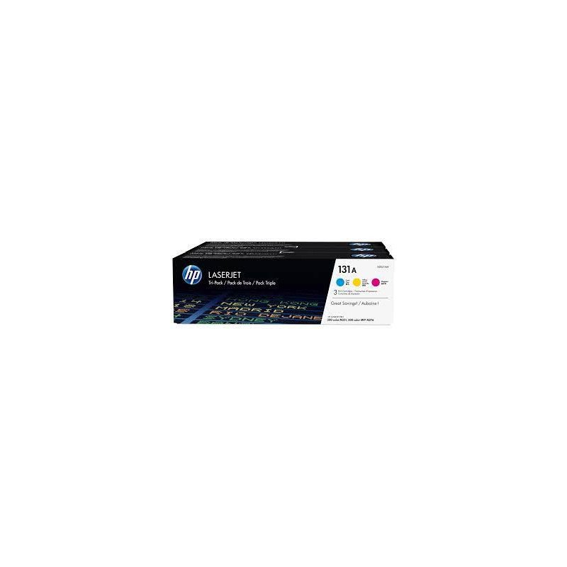 Toner HP 131A 3-pack Cyan/Magenta/Yellow Original LaserJet  Cartridges U0SL1AM