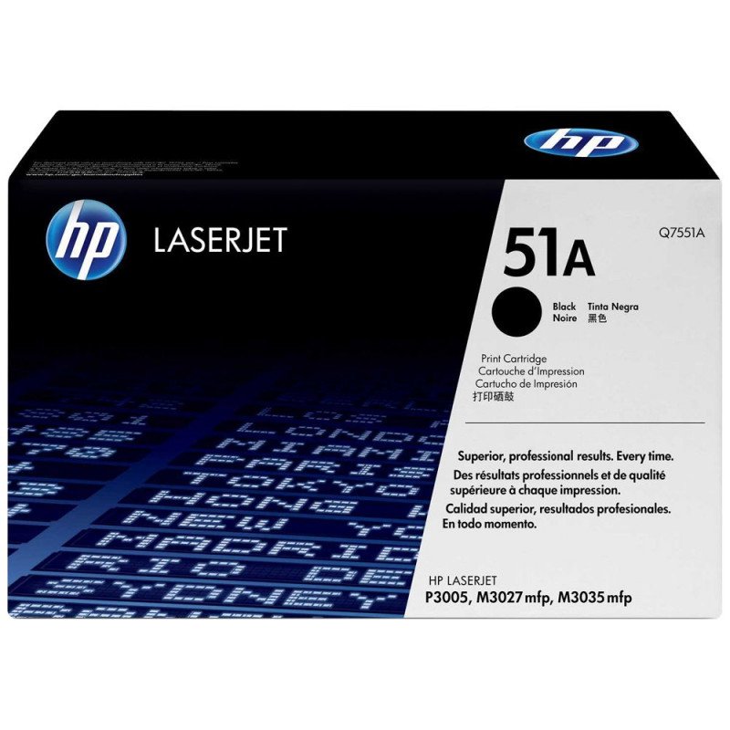 Toner HP 51A Black Original LaserJet  Cartridge Q7551A
