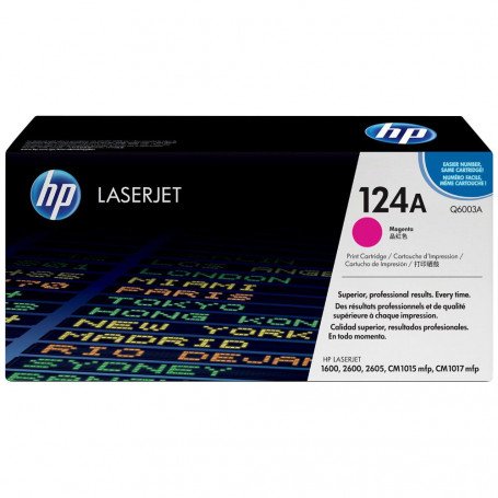 Toner HP 124A Magenta Original LaserJet  Cartridge Q6003A