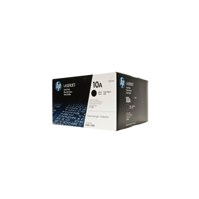 Toner HP 10A 2-pack Black Original LaserJet  Cartridges Q2610D