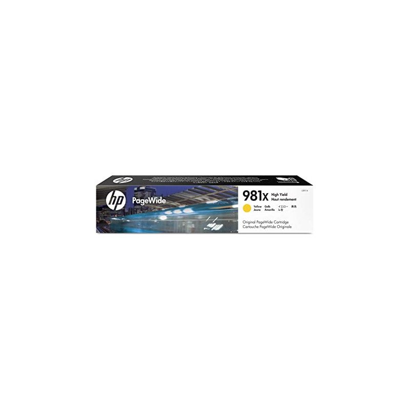 Toner HP 981X High Yield Yellow Original PageWide Cartridge L0R11A