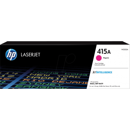 Toner HP 415A Magenta Original LaserJet  Cartridge 2100 Pages W2033A