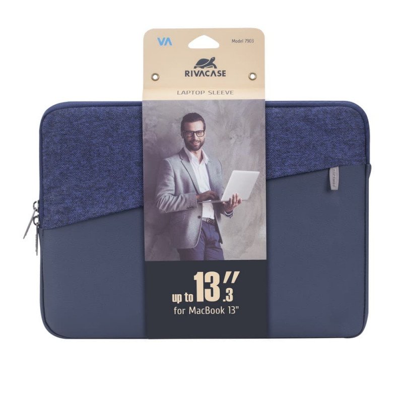 Housse Pochette pour MacBook Pro and Ultrabook sleeve 13.3" RIVACASE EGMONT 7903 Bleu Housse Pochette pour MacBook Pro and Ultrabook sleeve 13.3" RIVACASE EGMONT 7903 Bleu