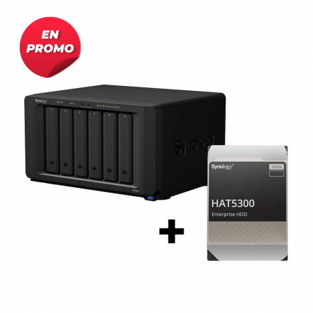 Pack Serveur NAS SYNOLOGY DiskStation DS1621plus + 2*4TB HDD (DS5585)