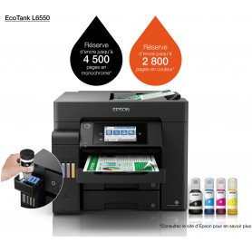 Imprimante Epson EcoTank L6550 multifonction couleur (C11CJ30403)