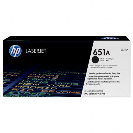 Toner HP 651A Black Original LaserJet  Cartridge CE340A