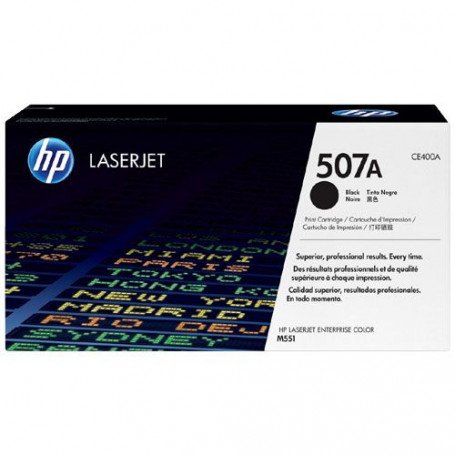 Toner HP 507A Black Original LaserJet  Cartridge CE400A