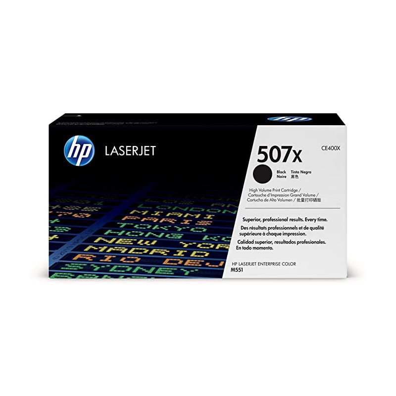 Toner HP 507X High Yield Black Original LaserJet  Cartridge CE400X