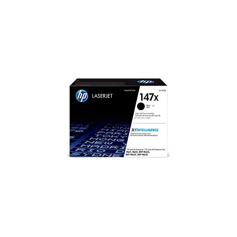 Toner HP 147X Black LaserJet  Cartridge 25 200 Pages  W1470X