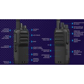 Talkie Walkie Motorola R2 Analogique et numérique UHF / VHF