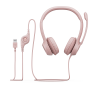Casque Logitech H390 USB Rose (981-001281)
