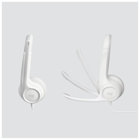 Casque Logitech H390 USB Computer Headset Off-White (981-001286)