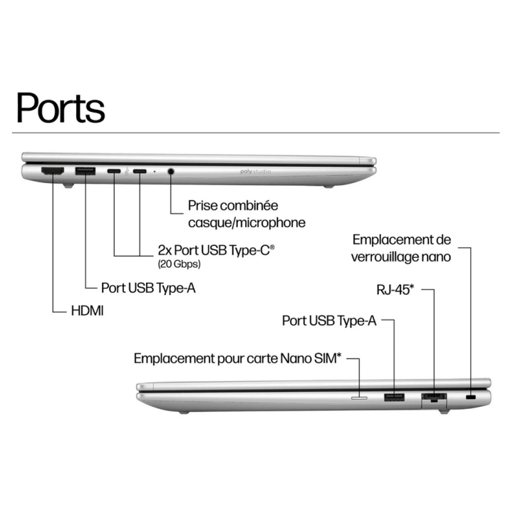 HP ProBook 4 G1i 14 Ultra 7-255U 14''(CW5W4EA) | Maroc